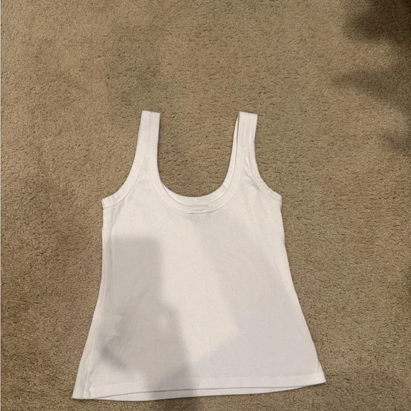 White Tank Top with NYC Apple Patch - Women - Picture 2 of 4